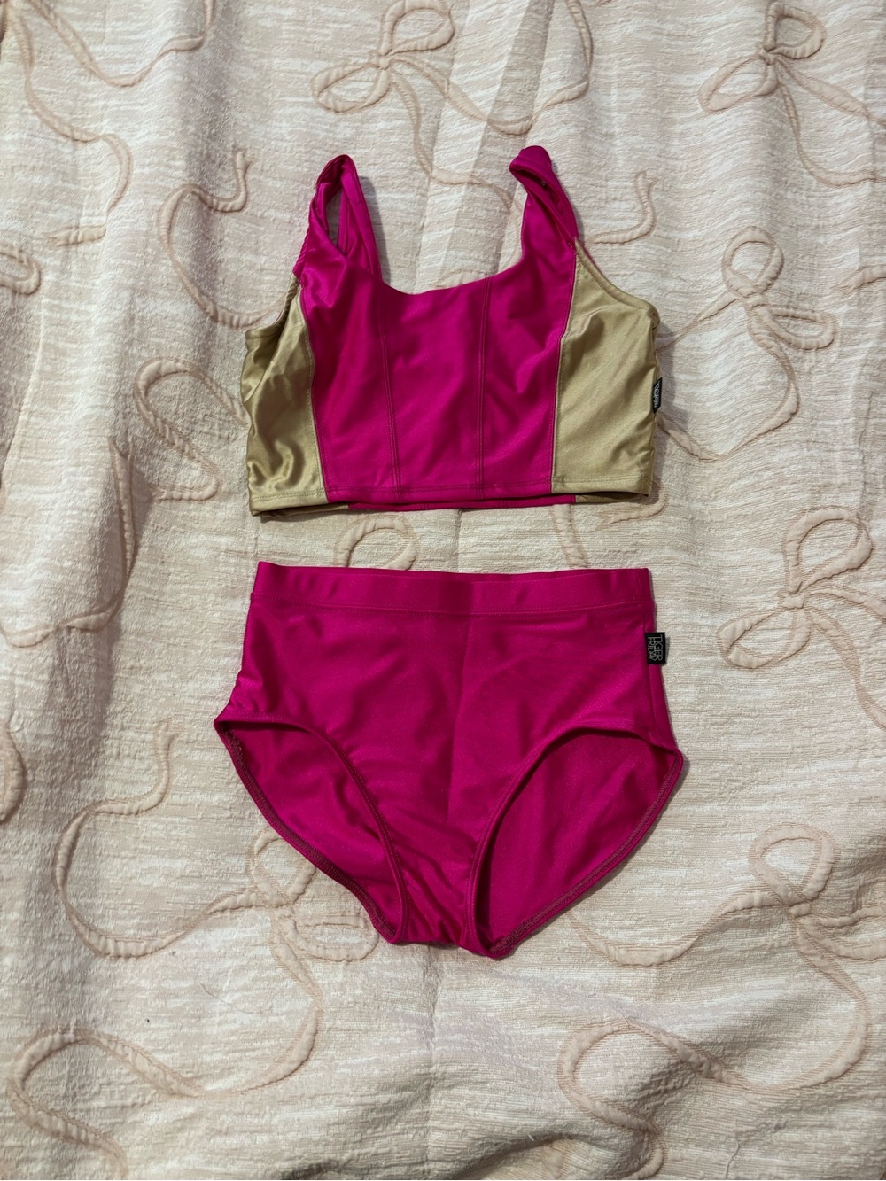 Magenta Two-Piece High-Waist active Set - Tiger Friday